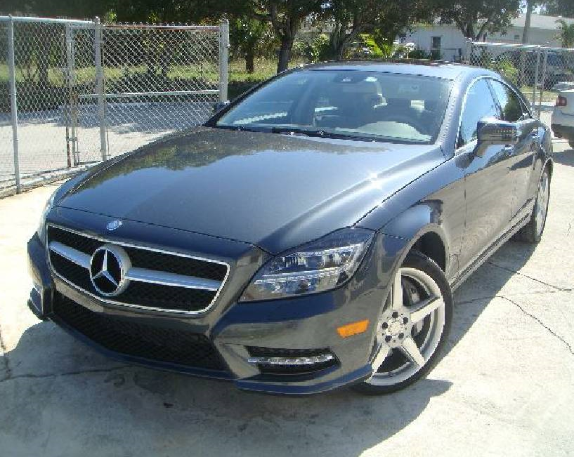 2014 Mercedes CLS 550 with body repair done by Elite Paint & Body Shop in West Palm Beach, Florida